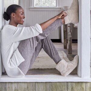 Haven Well Within Faux Fur Booties Slippers Cozy 7M